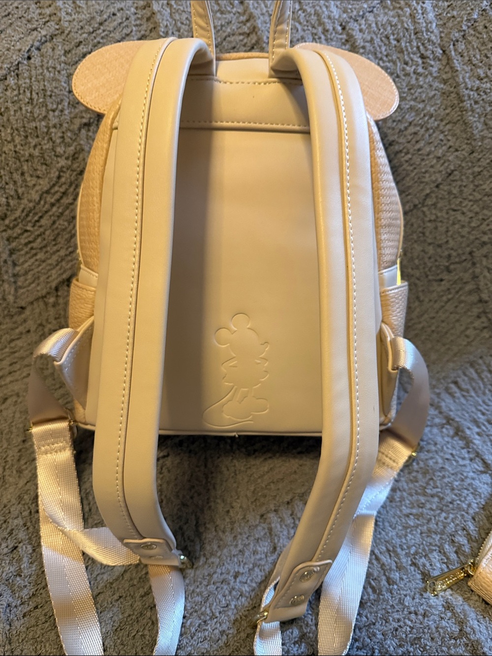 Disney x Loungefly Beige Mickey Ear Mini Backpack - Picture 4 of 11